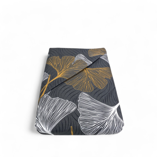 Funda Nórdica Doble Franela 250x200 cm "Sleeping Time" - Pétalos Dorados | Suave, cálido y fabricado en Italia