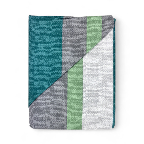 Flannel Double Duvet Cover 250x200 cm "Sleep Time" - Green Fern | Soft, Warm and Made in Italy