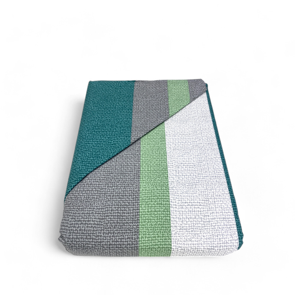 Funda Nórdica Doble Franela 250x200 cm "Sleep Time" - Helecho Verde | Suave, cálido y fabricado en Italia