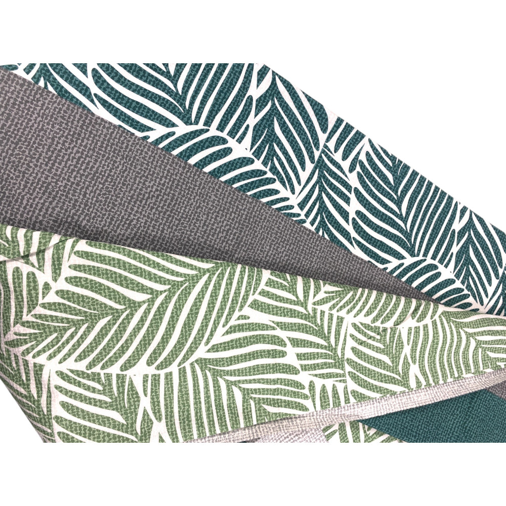 Flannel Double Duvet Cover 250x200 cm "Sleep Time" - Green Fern | Soft, Warm and Made in Italy