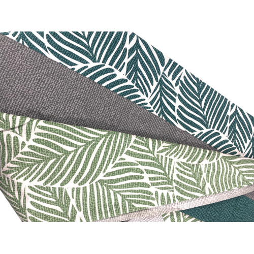 Housse de couette double en flanelle 250x200 cm « Sleep Time » - Fougère verte | Doux, chaud et fabriqué en Italie