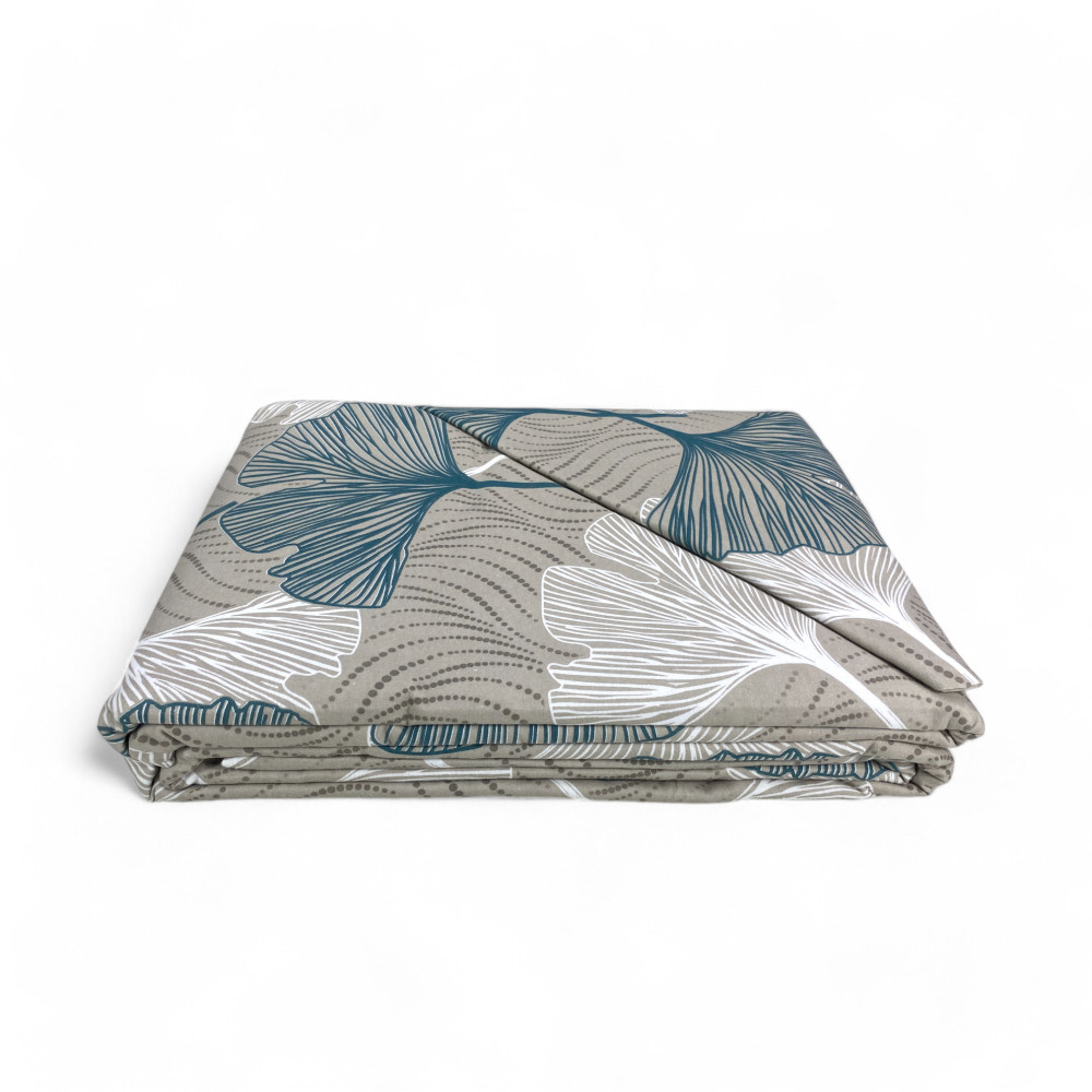 Copripiumino Matrimoniale Flanella 250x200 cm "Tempo di Dormire" - Petali Verde | Morbido, Caldo, Anti-Pilling, Made in Italy