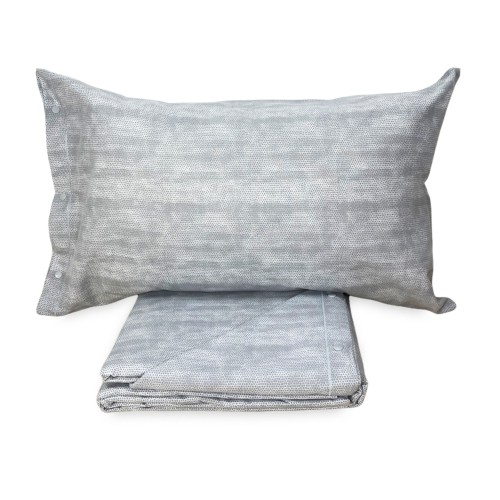 Housse de couette double en flanelle 250x200 cm « Sleeping Time » - Garçon Gris | Élégant, chaleureux et fabriqué en Italie