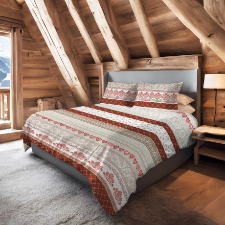 Housse de couette double en...