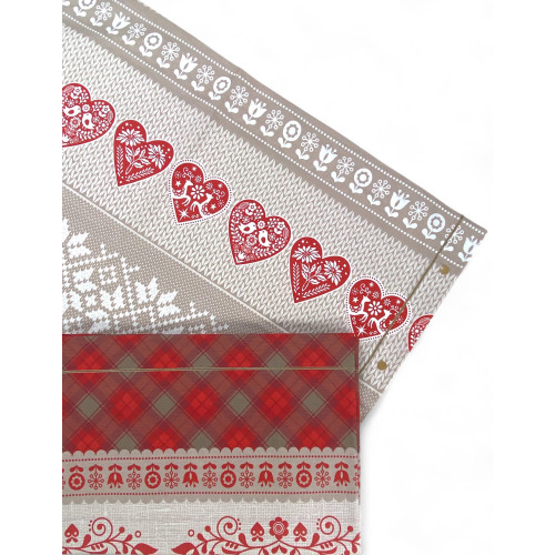 Flannel Double Duvet Cover 250x200 cm "Sleeping Time" - Mezzenile | Tyrolean Style, Warm and Made in Italy