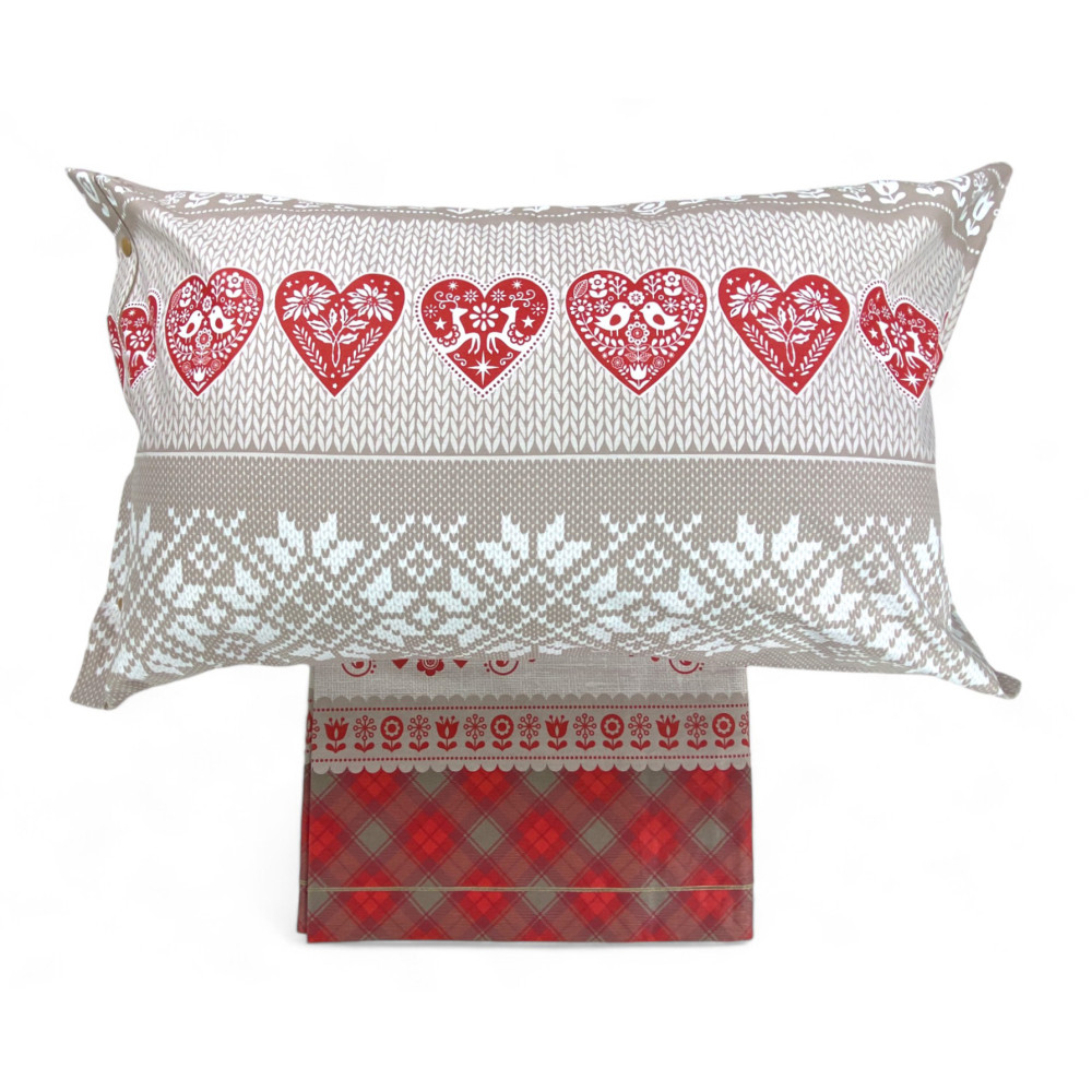 Housse de couette double en flanelle 250x200 cm « Sleeping Time » - Mezzenile | Style tyrolien, chaleureux et fabriqué en Italie