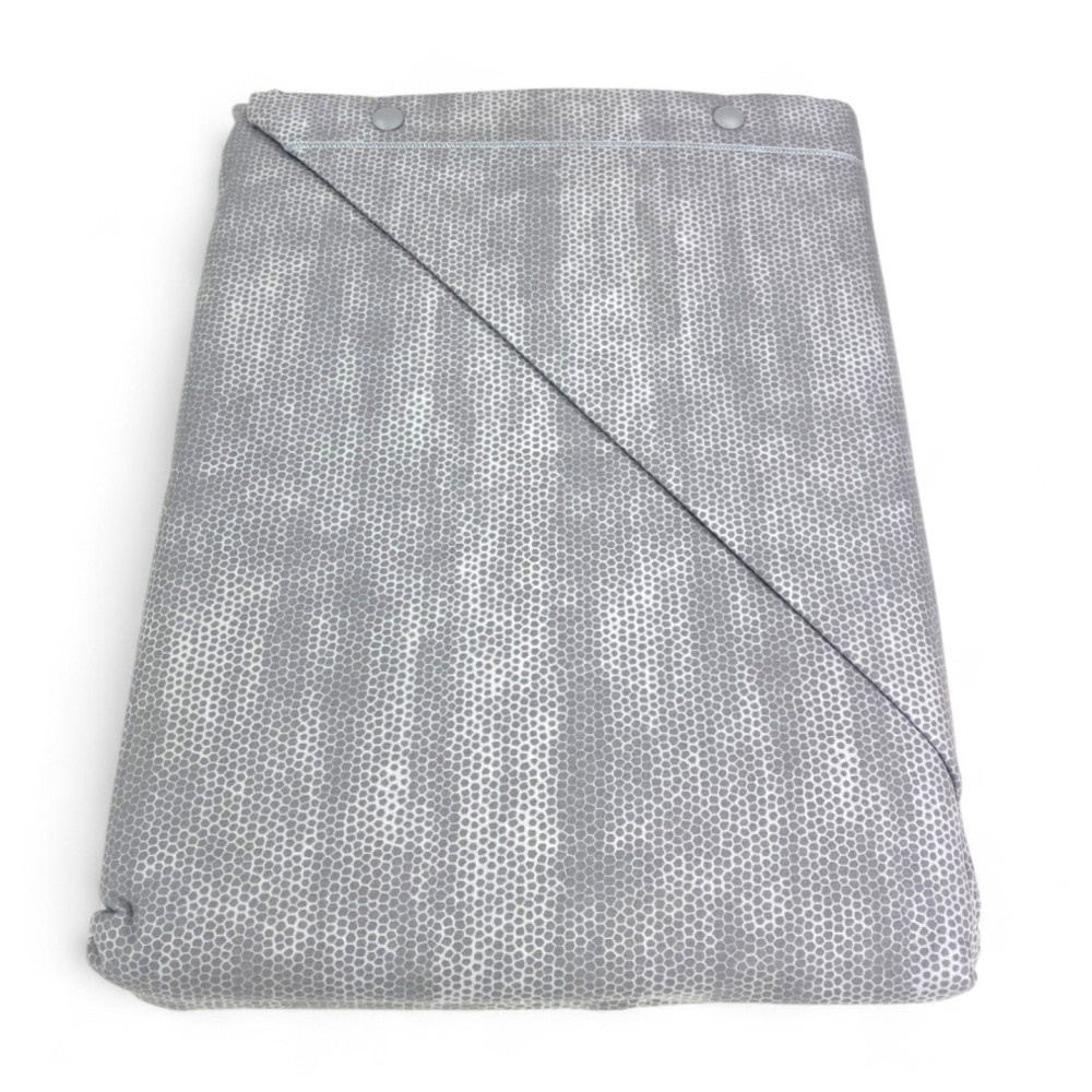 Copripiumino Matrimoniale in Flanella 250x200 cm "Tempo di Dormire" - Boy Grigio | Elegante, Caldo e Made in Italy