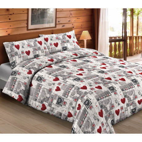 Housse de couette double en...