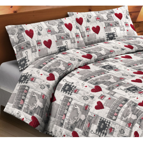 Housse de couette double en...