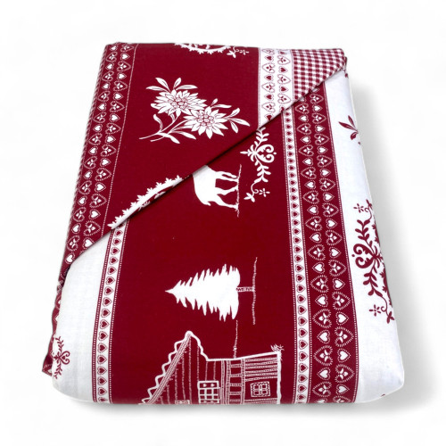 Flanell Doppelbettbezug 250x200 cm "Sleeping Time" - Tirol | Warm, weich und Made in Italy