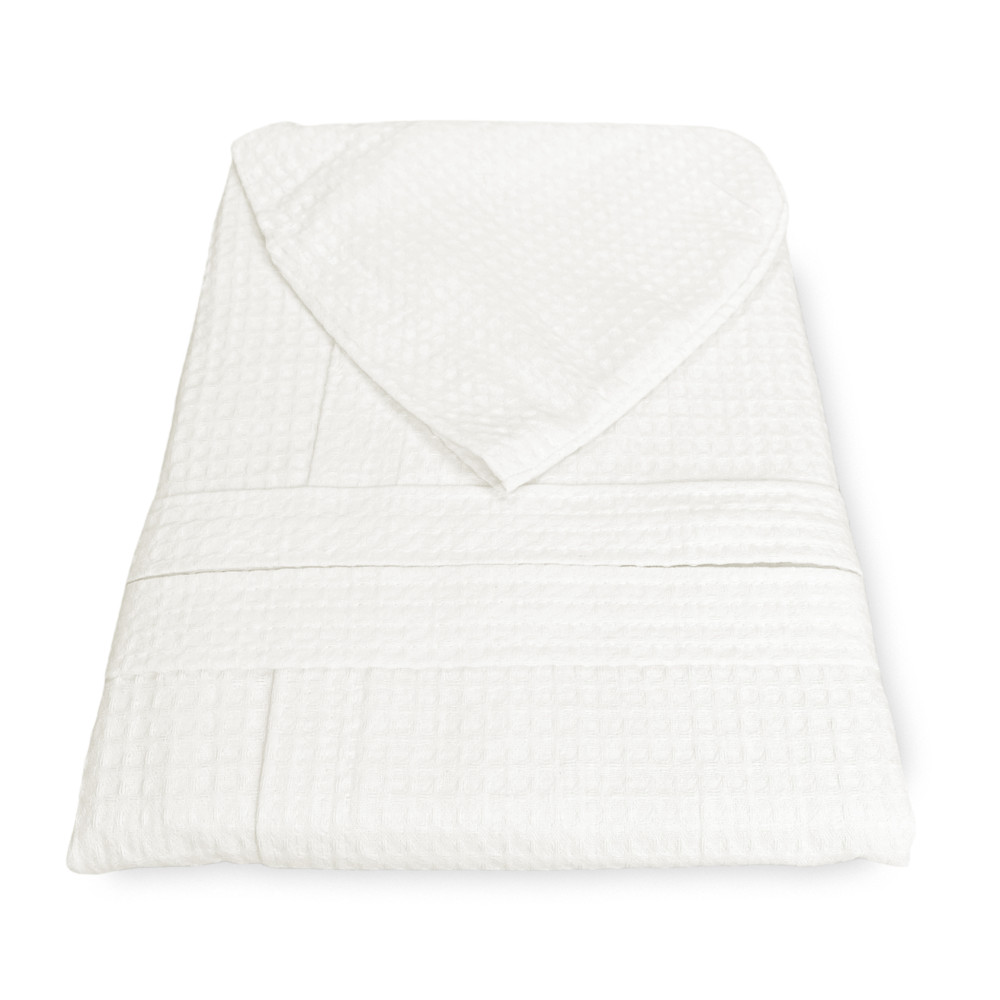 BEE Bee© Nest Bathrobe in Pure Cotton with Hood for Adults Milk Color
