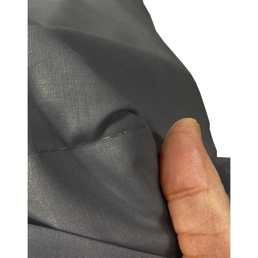 Completo Lenzuola Strong Grigio Piombo 100% Cotone, Set Letto Tinta Unita Lavabile, Morbido, Confortevole, Made in Italy