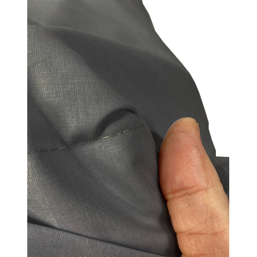 Drap-housse Strong Couleur unie gris plomb, 100% coton, lavable, fabriqué en Italie