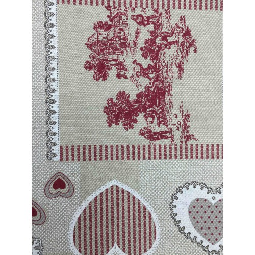 TISSU MEUBLES COPRITUTTO GRANDE ÉCHARPE COUVRE-LIT Couverture de canapé TISSU ROUGE PIGALLE