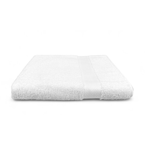 White Bath Towel 100x150 cm – 100% Soft and Absorbent Cotton Terry – Made in Italy – Ideal for Hotels and B&Bs