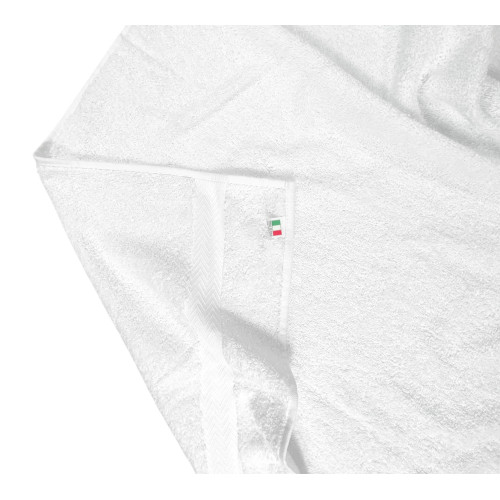 Set de 6 Toallas de Visita en Rizo de Algodón 100% Blanco – 40x60 cm | Suave, absorbente, resistente – Made in Italy