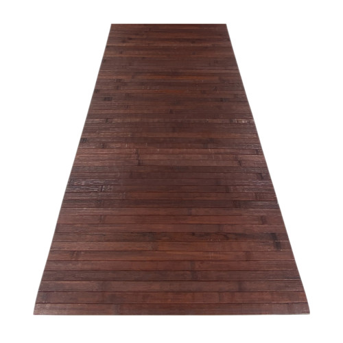 ALFOMBRA DE COCINA EN MADERA bambú AMADERADO LISO MARRÓN