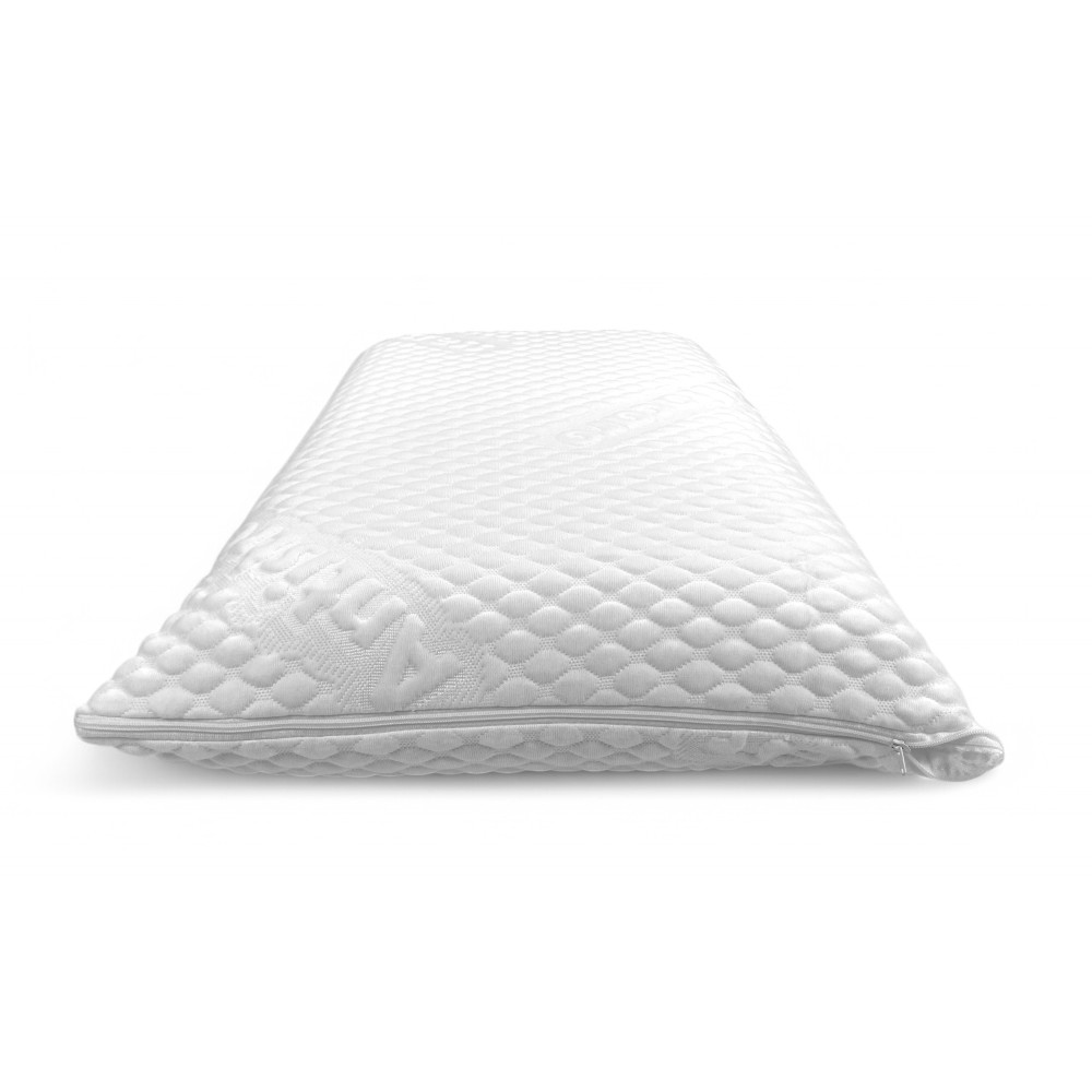 BUBBLES Oreiller au savon à mémoire de forme - Orthopédique, Anti-acariens, Hypoallergénique, Housse amovible avec housse de mas