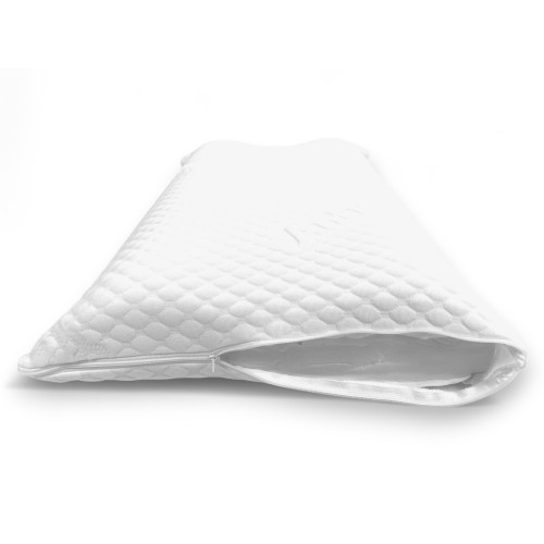 BUBBLES Almohada Cervical de Espuma Viscoelástica - Ortopédica, Antiácaros, Hipoalergénica, Funda Extraíble con Funda de Masaje,