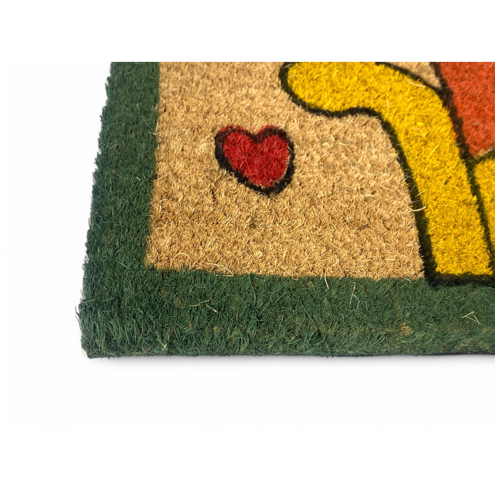 Outdoor-Eingangsteppich aus Kokosnuss - rutschfeste Fußmatte Friends with Colored Cats - 40x70 cm