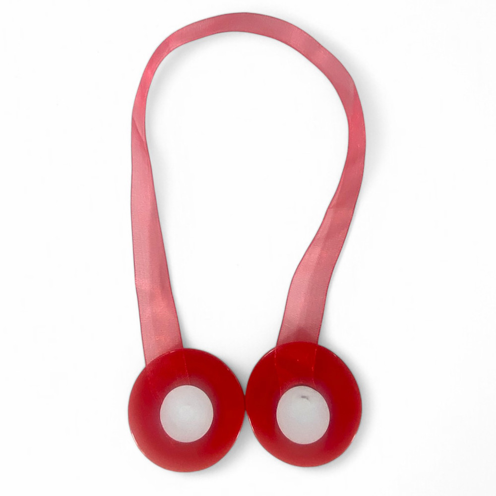 Butée de rideau magnétique rouge « Modern » - 1 pièce, design élégant, super puissant