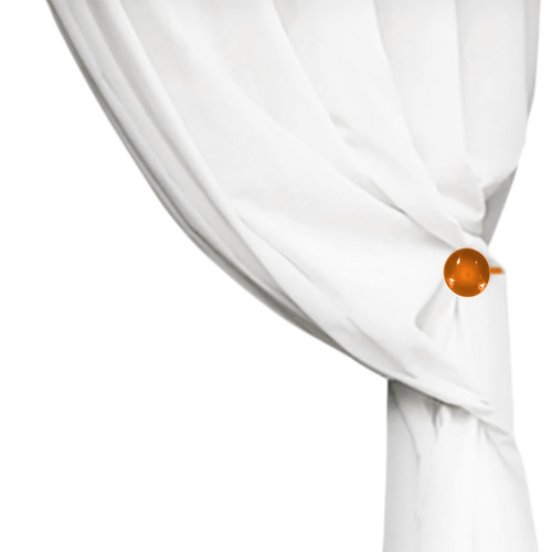 Magnetic Curtain Stopper Orange "Modern" - 1 piece, elegant design, super powerful
