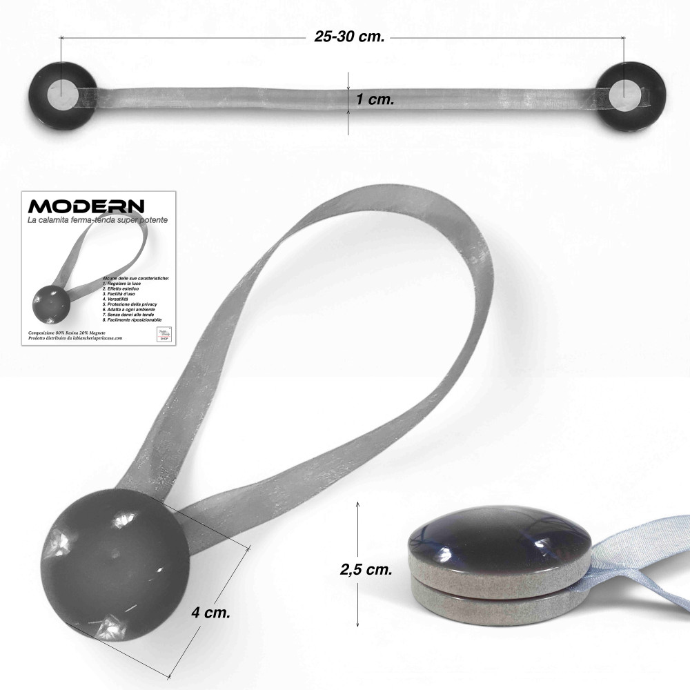 Fermatenda Magnetico Arancione "Modern" - 1 Pezzo, Design Elegante, Super Potente