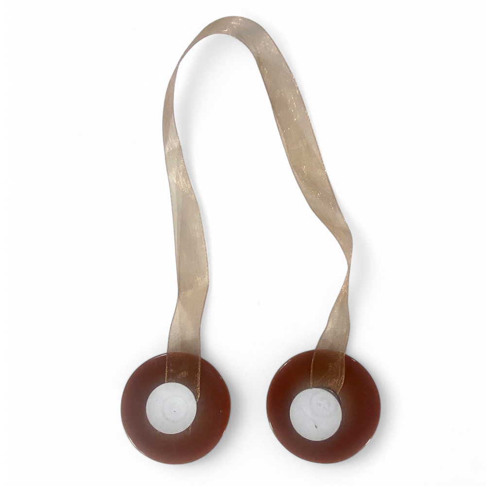 Fermatenda Magnetico Marrone "Modern" - 1 Pezzo, Design Elegante, Super Potente