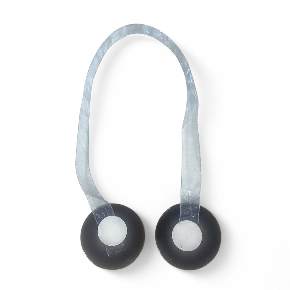 Magnetic curtain stopper grey "Modern" - 1 piece, elegant design, super powerful