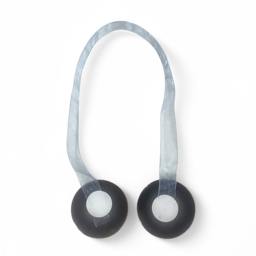 Butée de rideau magnétique gris « Modern » - 1 pièce, design élégant, super puissant