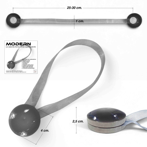 Fermatenda Magnetico Bianco "Modern" - 1 Pezzo, Design Elegante, Super Potente
