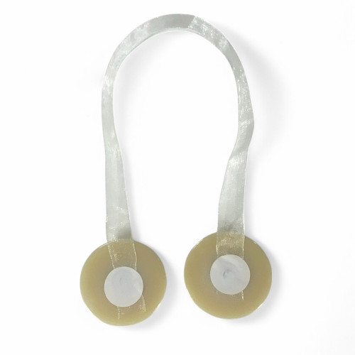 Butée de rideau magnétique beige « Modern » - 1 pièce, design élégant, super puissant