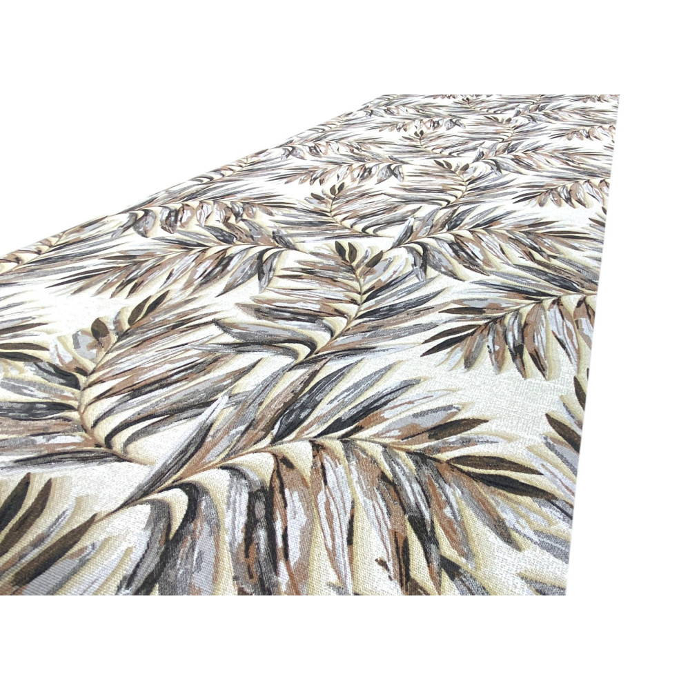 Tapis de cuisine antidérapant - Chemin de table lavable, motif de feuilles, design moderne - Fabriqué en Italie