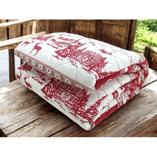 GARDENA TYROLEAN couvre-lit matelassé Rouge