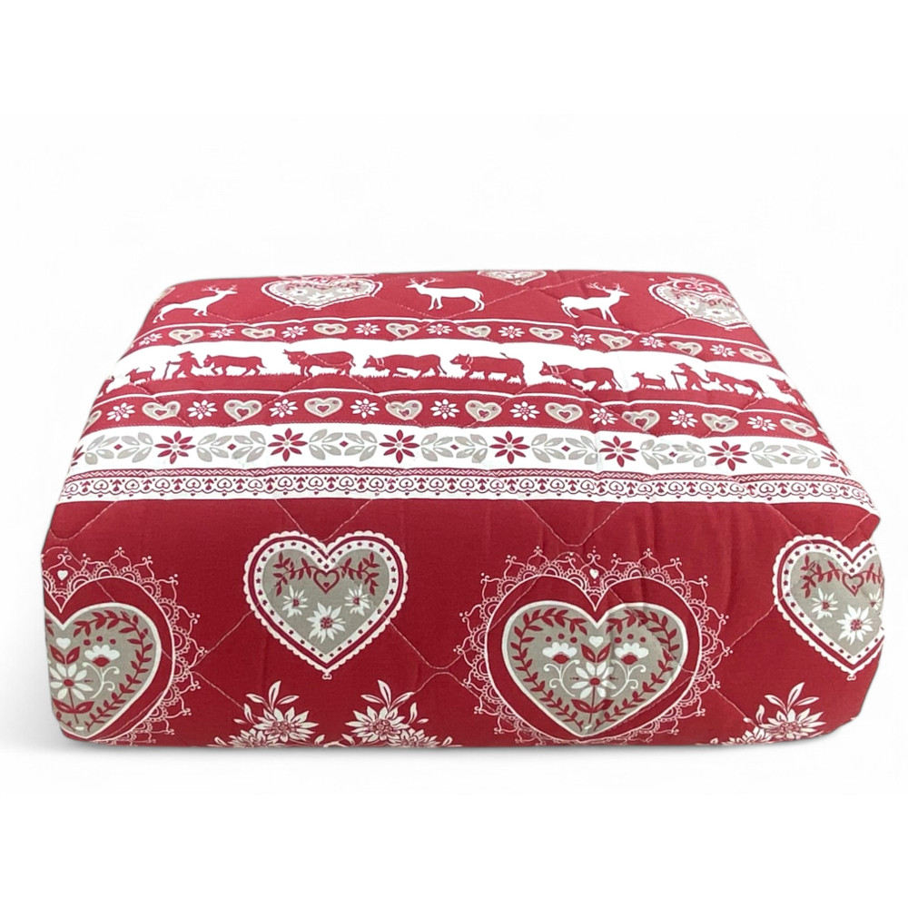 GARDENA TYROLEAN Stepp-Tagesdecke Rot