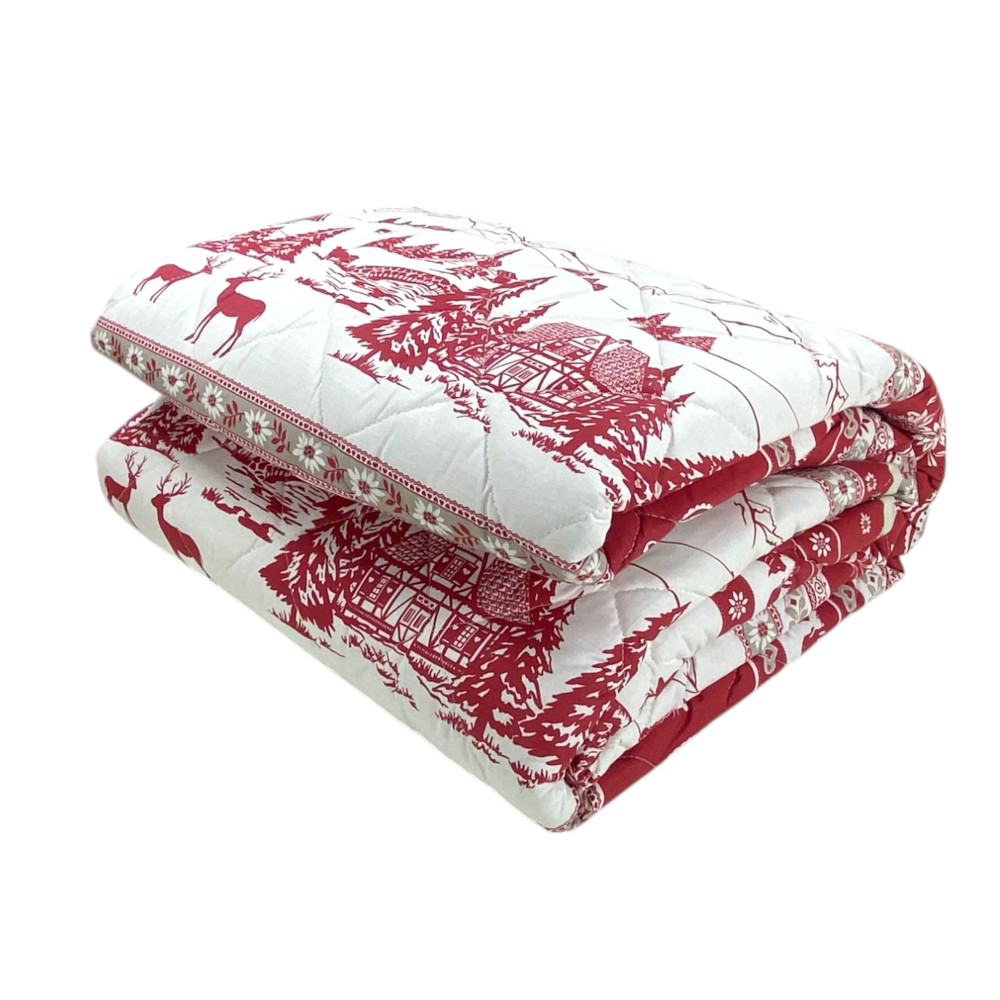 GARDENA TYROLEAN quilted bedspread Red