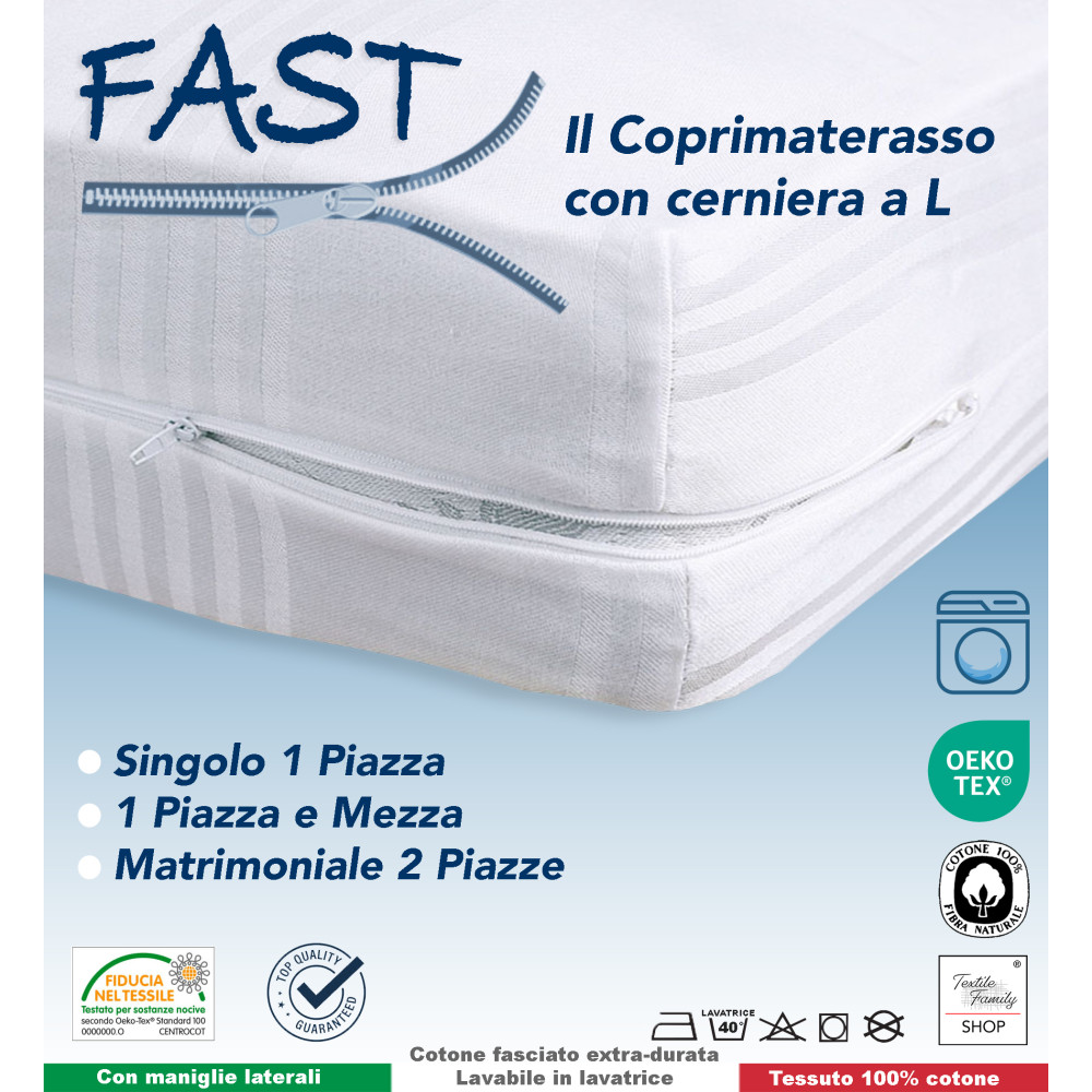 FAST BEAN BAG MATTRESS COVER with L-shaped ZIP all SIZES