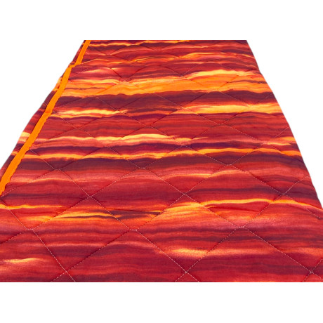 Kot Lightweight Quilt Brushed Bordeaux - Folded Spring Summer Quilt - 100% Cotton - Made in Italy