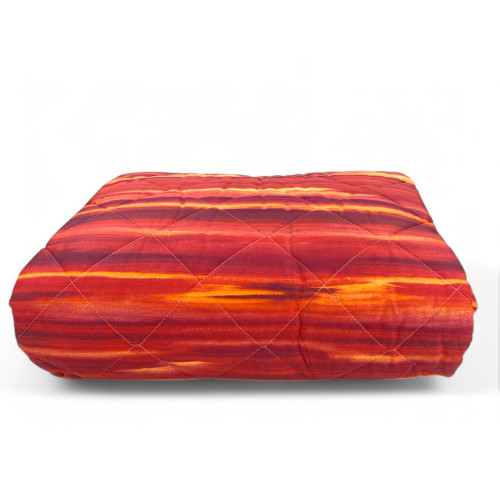 Burgundy Brushed Kot Light Quilt - Spring Summer Quilt - 100% Cotton - Hypoallergenic - Made in Italy