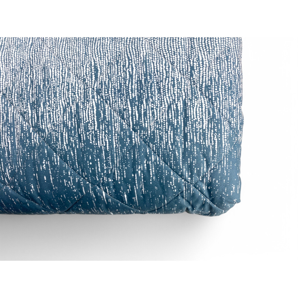 Kot Teal Bubbles Light Quilt - Spring Summer Quilt - 100% Cotton - Hypoallergenic - Made in Italy