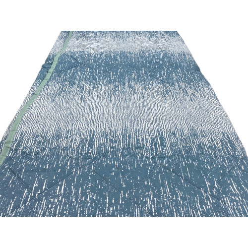 Kot Teal Bubbles Light Quilt - Couette Printemps Eté - 100 % Coton - Hypoallergénique - Fabriqué en Italie