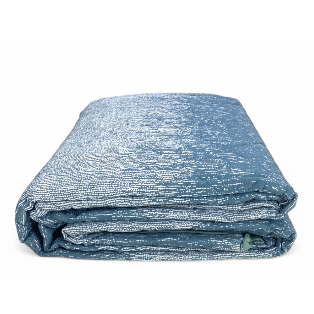 Edredón Kot Teal Bubbles Light - Edredón Primavera Verano - 100% Algodón - Hipoalergénico - Made in Italy