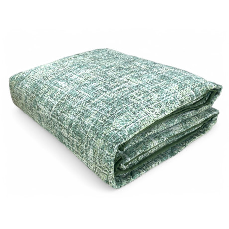 Edredón Kot Coco Verde - Colcha Acolchada Primavera Verano - 100% Algodón - Made in Italy