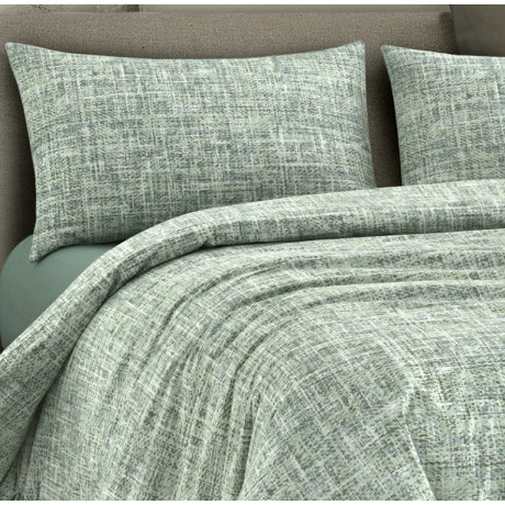 Edredón Kot Coco Verde - Colcha Acolchada Primavera Verano - 100% Algodón - Made in Italy