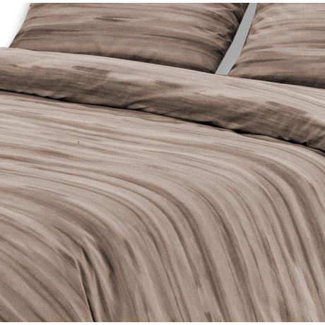Kot Beige Brushed Quilt - Mid-Season Quilted Bedspread - 100% Cotton - Made in Italy