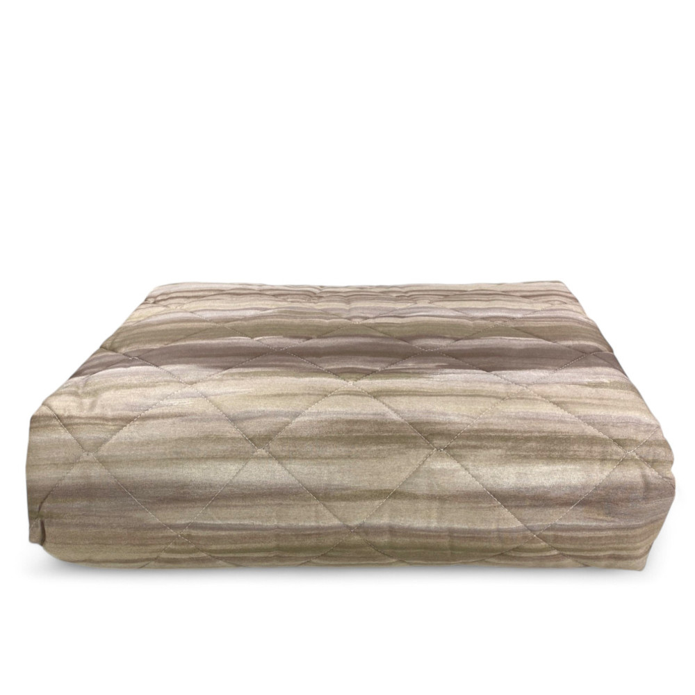 Kot Beige Brushed Light Quilt - Spring Summer Quilt - 100% Cotton - Hypoallergenic - Made in Italy