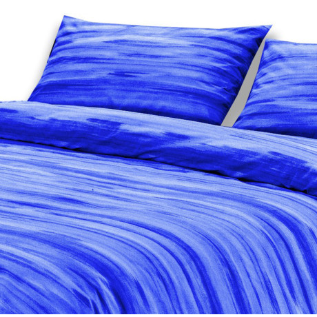 Kot Edredón Ligero Azul Cepillado - Colcha Acolchada de entretiempo - 100% Algodón - Made in Italy