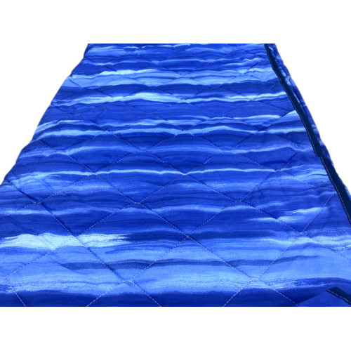 Trapuntino Leggero Kot Pennellato Blu - Quilt Primaverile Estivo - Cotone 100% - Anallergico - Made in Italy