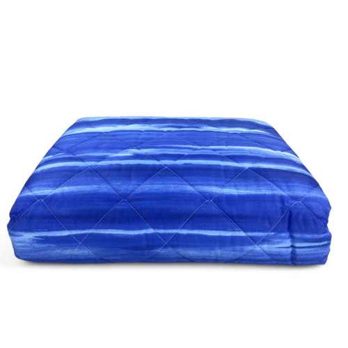 Kot Blue Brushed Quilt - Leichte Baumwolldecke mit Originalverpackung - Made in Italy