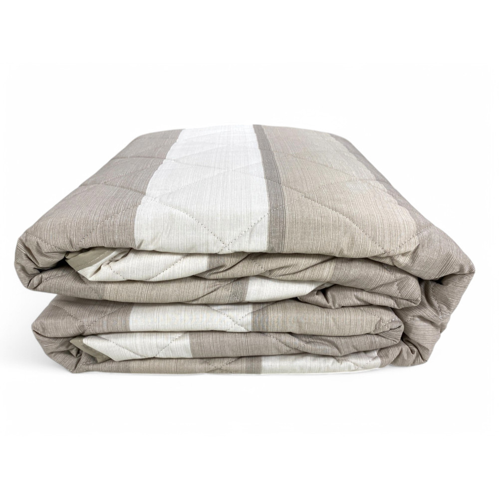 Trapuntino Leggero Kot Riga Beige - Quilt Primaverile Estivo - Cotone 100% - Anallergico - Made in Italy